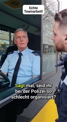 Polizeikontrolle Busfahrer: Echte Teamarbeit!