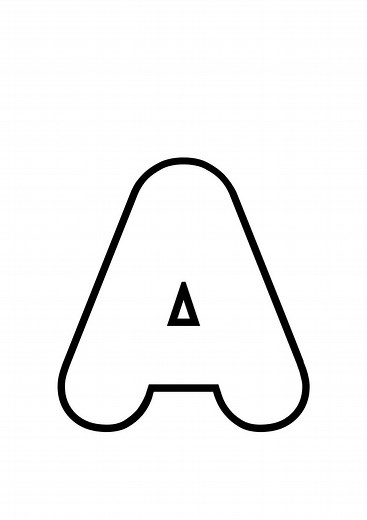 Large Alphabet Bubble Letters for Classroom Big Letters Templates Printable Block Letter of the Week Kindergarten Homeschool Outline Letter - Etsy
