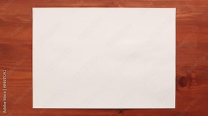 Crumpling white paper - stop motion animation