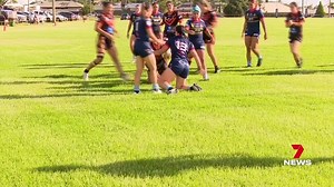 NRLW superstar Ali Brigginshaw was instrumental in the Western Clydesdale's first victory on Saturday when they took on the Brisbane Tigers at Toowoomba Brothers for a preseason hit out. 7NEWS at 6pm. #7NEWS | 7NEWS Toowoomba