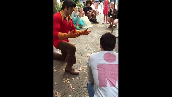 Viral Video: Disney World patron challenges Gaston to strength contest