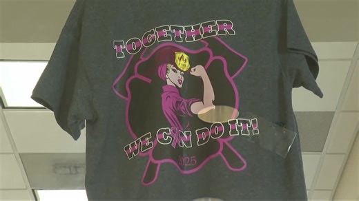 7K views · 26 reactions | City of New Bern Fire-Rescue is taking part in Breast Cancer Awareness Month by selling t-shirts and sweatshirts to raise funds for the CarolinaEast Cancer Foundation. The apparel, featuring Rosie the Riveter, aims to spread awareness and support local families affected by cancer. https://wcti12.com/news/local/new-bern-fire-department-fundraiser-supports-cancer-foundation-with-apparel-sales | WCTI News 12 | Facebook