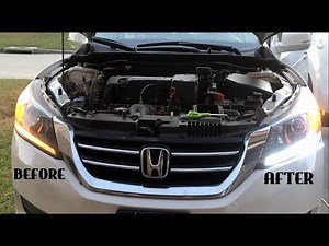 DIY 2013 2014 2015 Honda Accord DRL light to LED Bulb