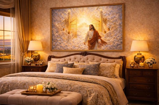 Jesus Heaven Gates Art, Angels Religious Wall Print (digital Download) - Etsy