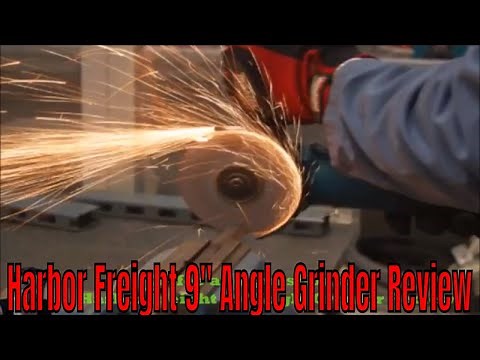 Harbor Freight Angle Grinder 9" - Review