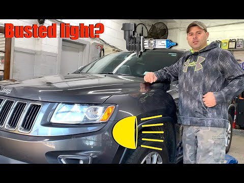 How to switch out a headlight bulb? | 2015 Jeep Grand Cherokee