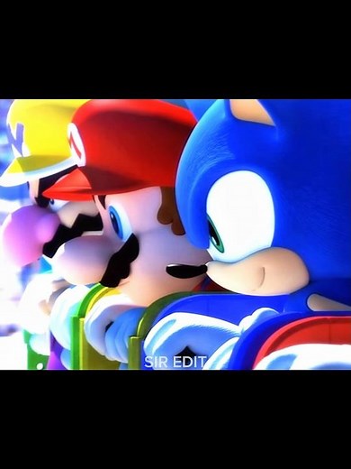 TEAM BATTLE: WHO’S FASTER?💀#mario #racing #sonic #sonicthehedgehog #edit
