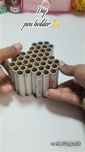 Diy pen holder form waste role#youtubeshorts #diy #craft #craftideas #penholder #handmade