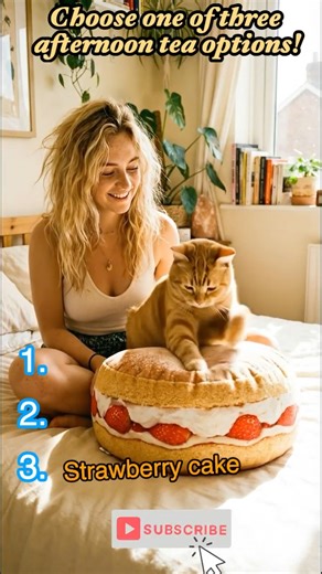 Choose one of three afternoon tea options! Let me know in the comments! #asmr #cute #teatime