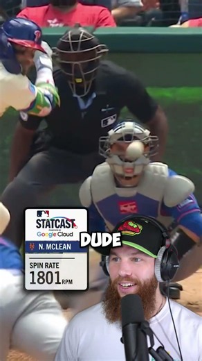 McLean gotta keep rockin that STACHE 🔥 #mlb #baseball
