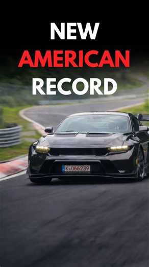 Mustang Just Destroyed Corvette’s Record 😳 #cars #shorts #mustang