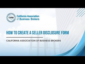 How to Create a Seller Disclosure Form