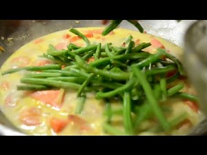 Ginataang Kalabasa Squash with Hipon Shrimps and String Beans