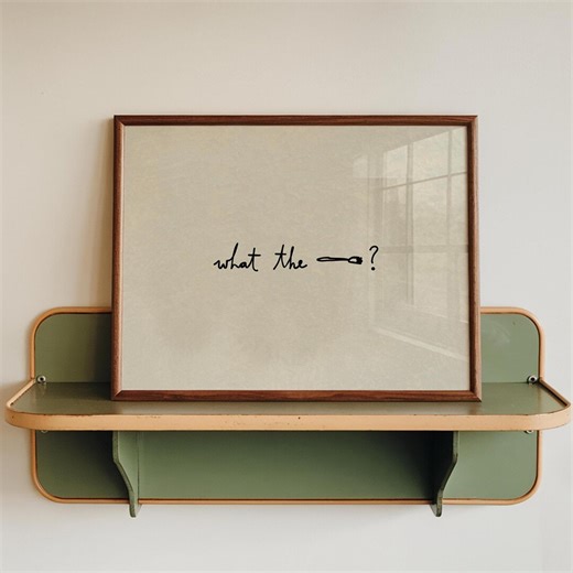 Funny Kitchen Print, Sassy Wall Art: 'what the Fork?' (digital Download, Horizontal) - Etsy