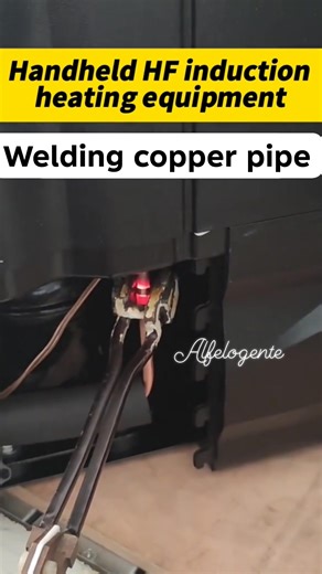 Induction heater welding procedure #brazing #everyone #fblifestyle #RefrigerationTech #hvactech | Alfe Logente