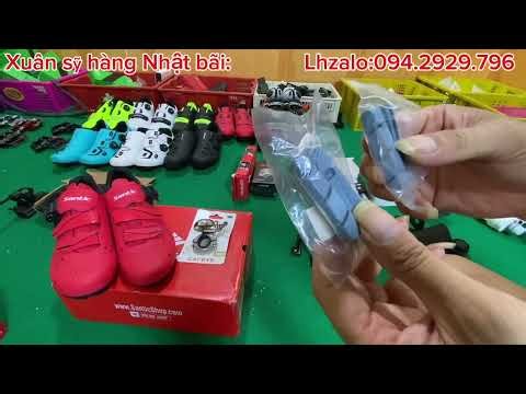 Đồ phụ kiện xe đạp Nhật chính hãng: giảm giá 80%. 20k đồng giá: đèn: mũ: yên: má phanh: