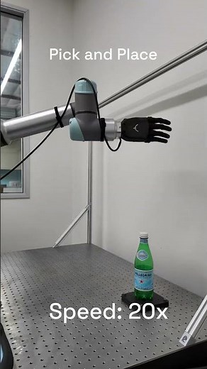 Robotic Arm Precision Test | Ability Hand x Universal Robots || #robotics #engineering #bionic
