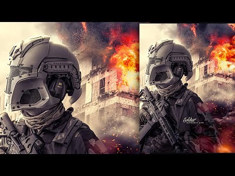 Photoshop 2020 - Make a Soldier Photo Manipulation