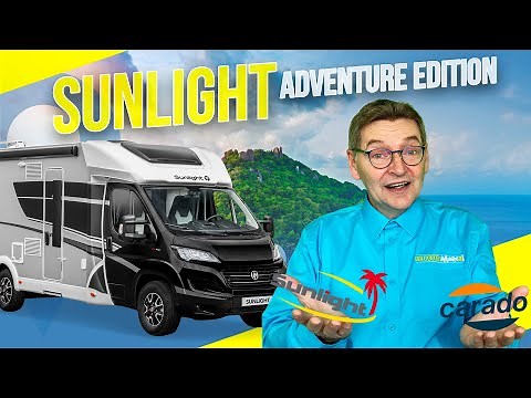 camping car sunlight : en version T 68 qui propose des lits jumeaux