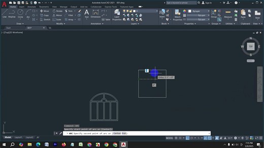 AutoCAD 2D Window Modeling Tutorial 2D Plan #autocadtutorial #window | Engr Momin Ahmed