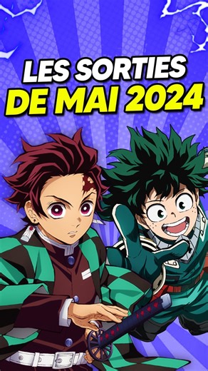 Quel animé vous allez regarder ? 🤔 🚨Voici les sorties animes du mois de Mai 2024 ! ➡️ Abonne toi : @animeofr #anime #animefr #anime2024 #animenews #sortieanime #tanjiro #demonslayer #kimetsunoyaiba #demonslayersaison4 #mha #myheroacademia #izulu #shigaraki #codegeass #garouden #mononiamoi | animeofr