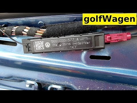 VW Golf 7 antenna booster amplifier locate