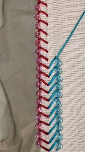 #embroidery#loopstitch #beginnersstitch #diynstitch #sewing #sewingtips #crochet #diy #shors #trendy