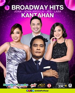 2.6K views · 81 reactions | Broadway hits from Jed, Lara, Jona and Mr. John Arcilla!   SUNDAY · 12NN See you, ASAP Homies!  | ASAPOFFICIAL | Facebook