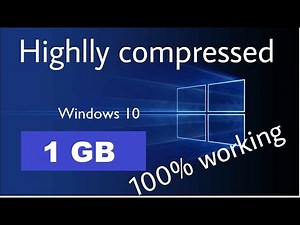 How To Download Window 10 Highly Compress Under 1GB