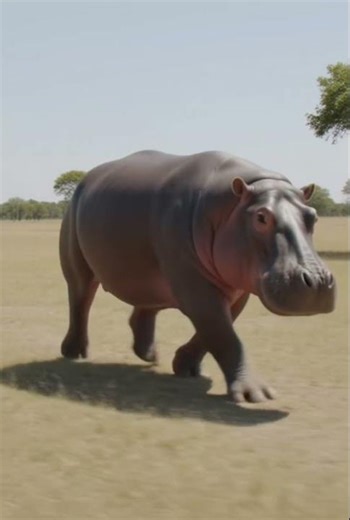 Hippo running 🦛