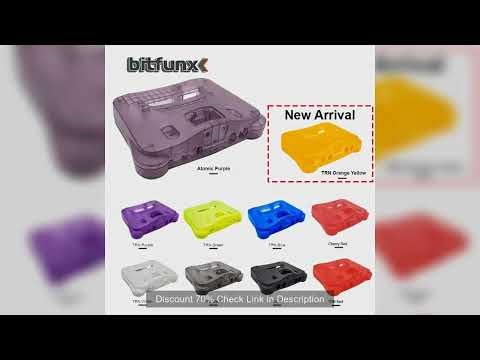 BitFunx Replacement Plastic Shell N64 Translucent Case For All Version Nintendo N64 Retro Video Game