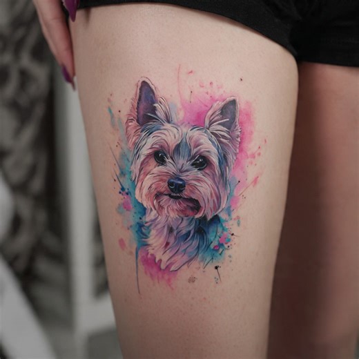 Yorkie tattoos! 💛😇 #yorkie | We Love Yorkies