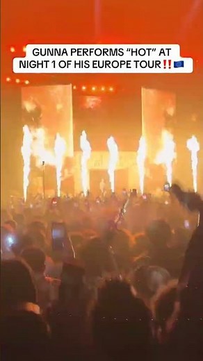 The Staples Session | GUNNA PERFORMS “HOT” AT NIGHT 1 OF HIS EUROPE TOUR‼️🇪🇺 #gunna #paris #europe