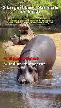 5 Largest Land Mammals on Earth 🐘
