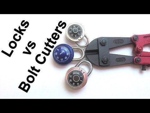 Padlocks vs Bolt Cutters / Croppers : How strong are the shackles : Eye-On- Stuff
