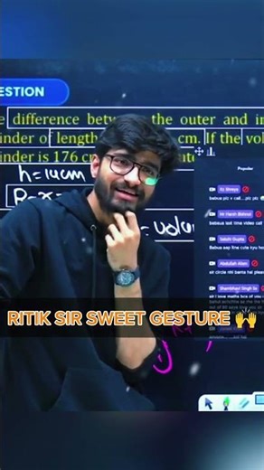 RITIK SIR got proposal in live class ⚡🤨🎯✅Ritik sir #babuaop #kom #udaanians #emotion