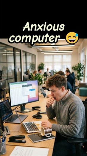 Anxious computer 😅 Joke of the Day №306 😂 #jokes #haha #funny