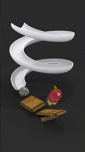 Satisfying 3D Rube Goldberg Chain Reaction | Smooth Physics Simulation | 3D Minecraft Cube