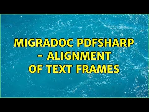 MigraDoc PDFSharp - alignment of text frames