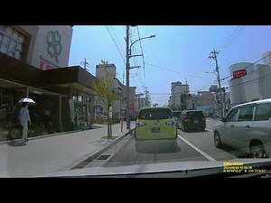 兵庫県西宮市をドライブしました。（エディオン西宮店、ライフ 西宮北口店兵庫トヨタ自動車株式会社 西宮店の付近）