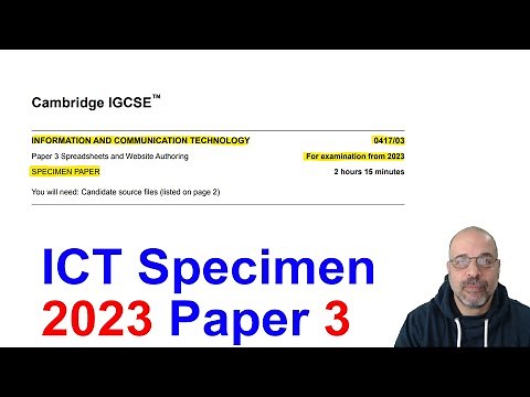 2023 SPECIMEN Paper 3, Cambridge 0417 ICT [IGCSE]