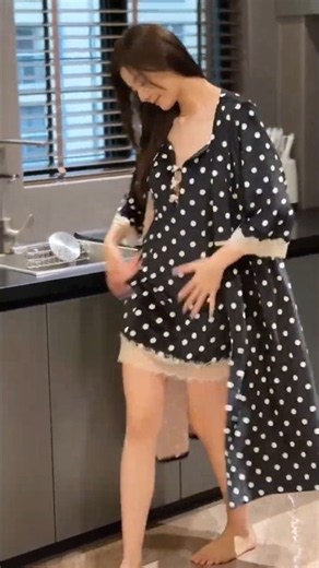 Elegant Black Polka Dot Pajama Set | Cozy & Stylish Sleepwear #Pajamas #Sleepwear #Loungewear