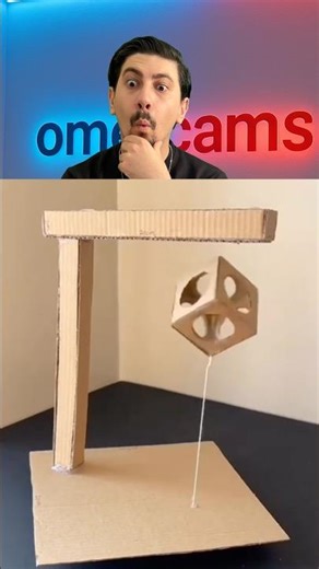 Uçan küp yapımı!! #diy #tutorial #craft #woodwork #cardboard