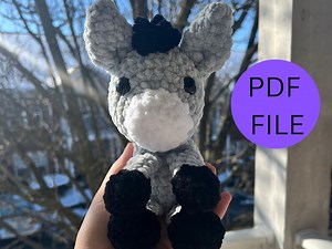 Donkey Buddy Crochet Pattern - Etsy