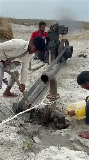 disel engine water setup pump irrigation system #video #a #viral #farming #machine #agriculture