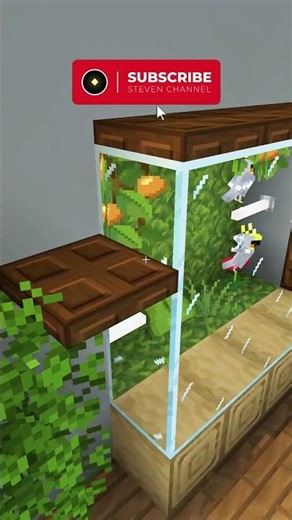 Minecraft Parrot Cage 🦜 #shorts
