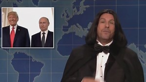 Adam Sandler Brings Back Opera Man on SNL to Roast Trump and Biden