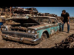 ASMR Car Restoration! 1958 Ford Fairlane Full Rebuild From Forgotten Abandoned Car to New