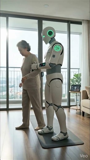 Humanoid Elderly Companion Robot Fall Detection, Medication Reminders & Doctor Video Call in Seconds