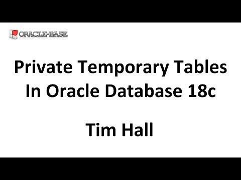 Private Temporary Tables in Oracle Database 18c Onward